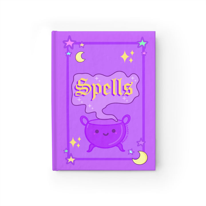 Witchy Inklings Spells Journal - Ruled Line Purple