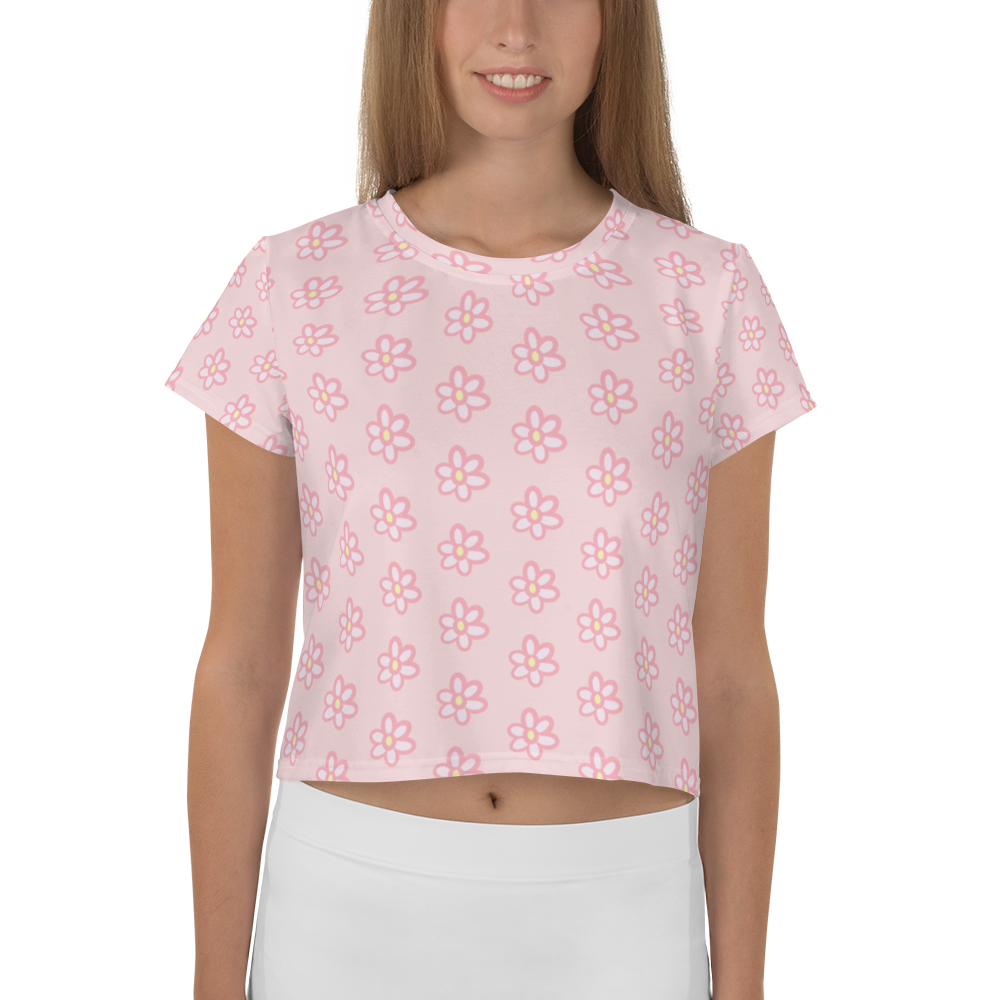 Pink Blossom Crop Top