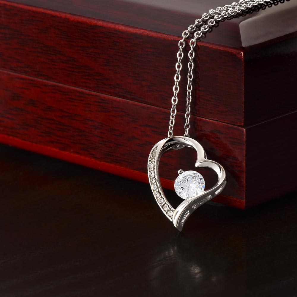 Forever Love Heart Necklace Simple (No Message Card)