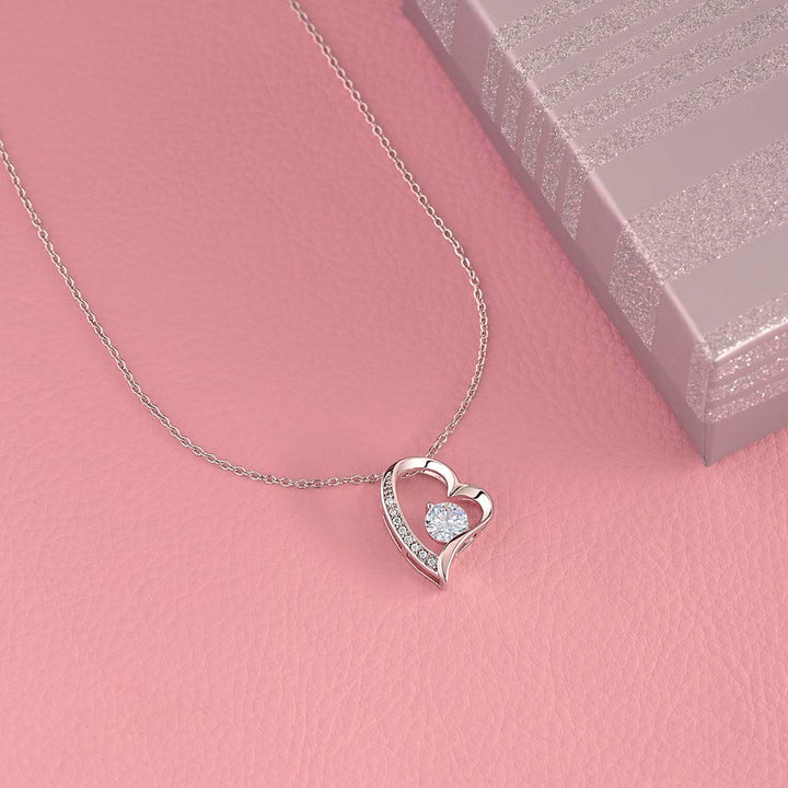 Forever Love Necklace  Valentines Day Edition (With Message Card)