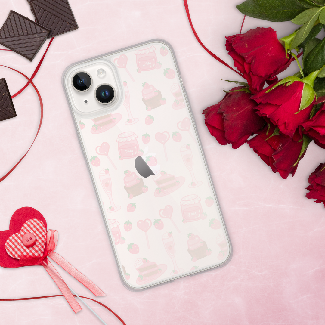 Valentines Sweet Treats Phone Case Pale Pink
