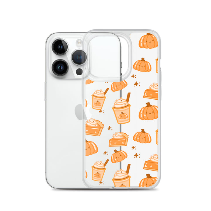 Patchy Pumpkin Spice pattern Phone Case