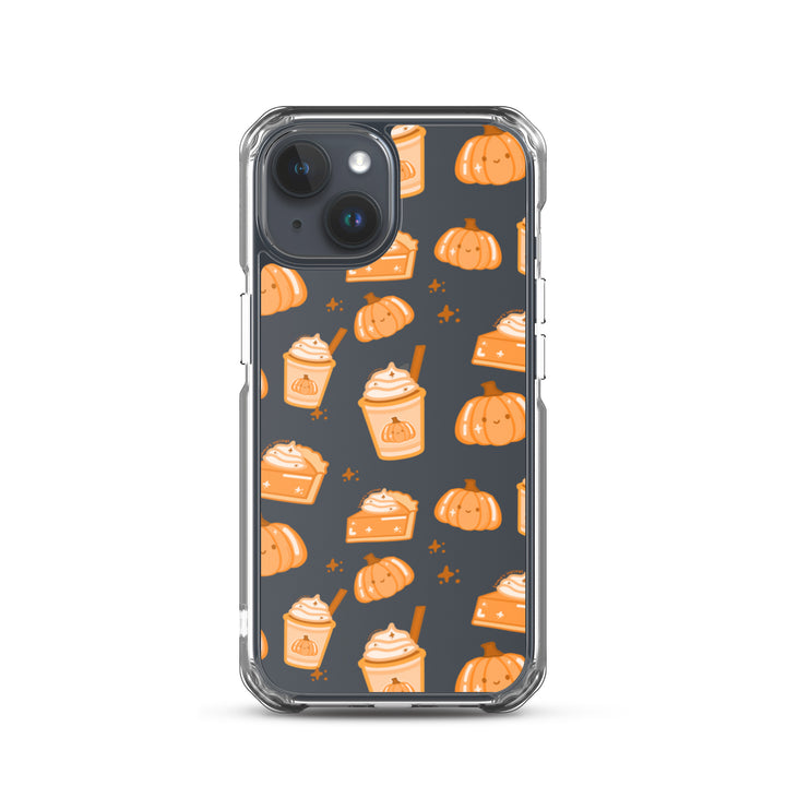 Patchy Pumpkin Spice pattern Phone Case