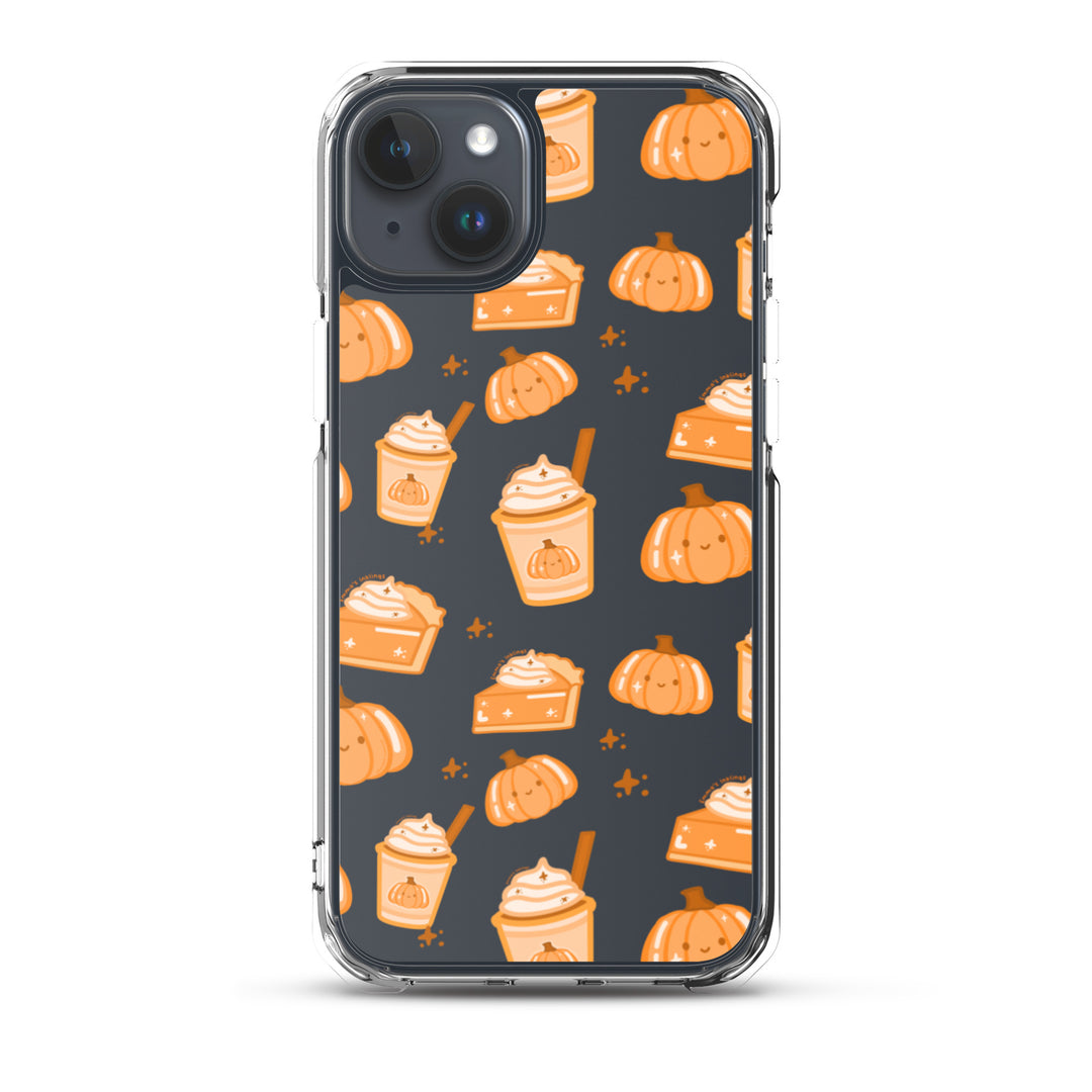 Patchy Pumpkin Spice pattern Phone Case