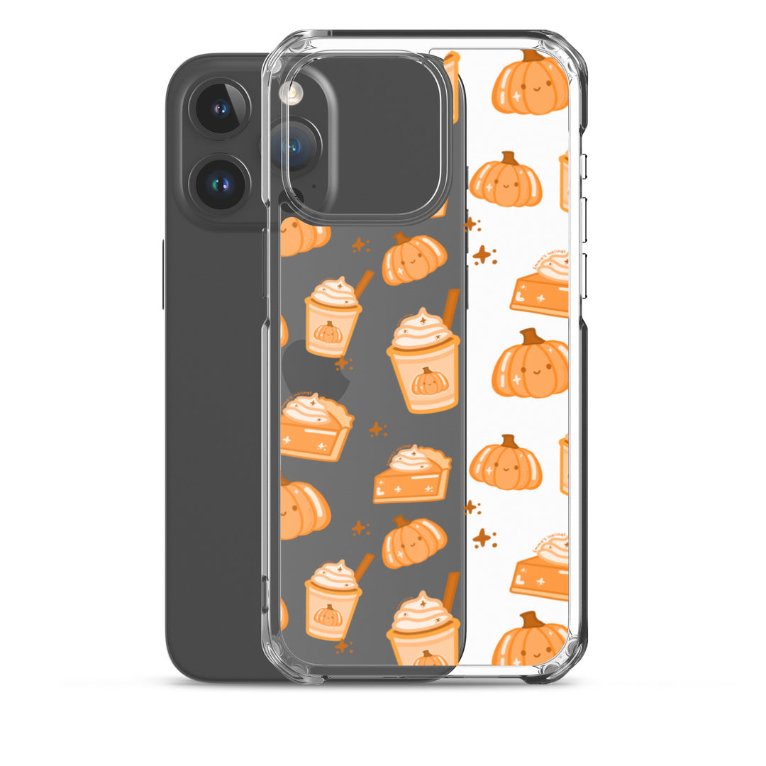 Patchy Pumpkin Spice pattern Phone Case