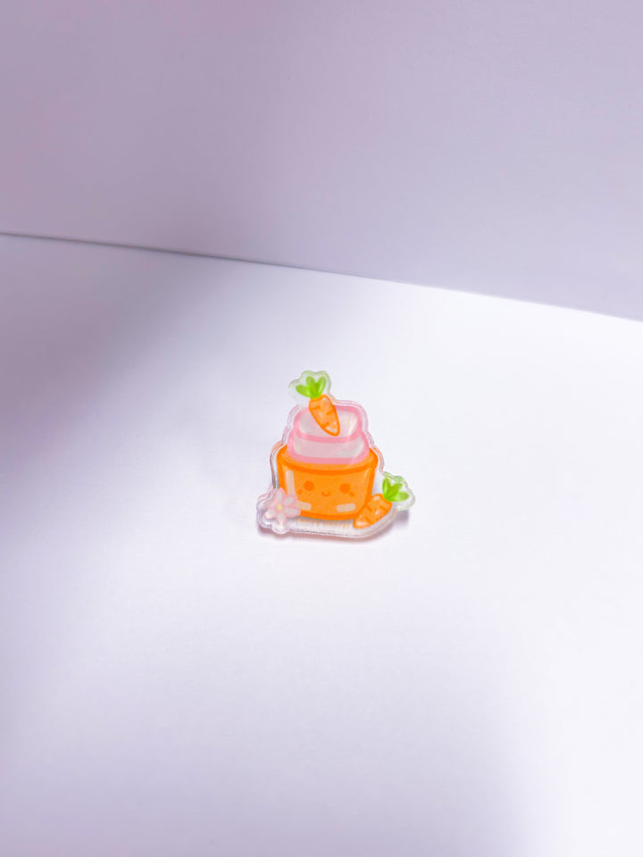 Carrot Cupcake Pin