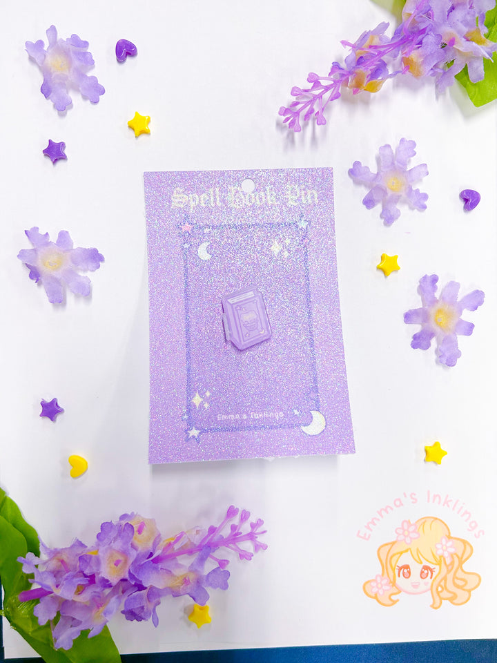 Witchy Inklings Spell book Pin