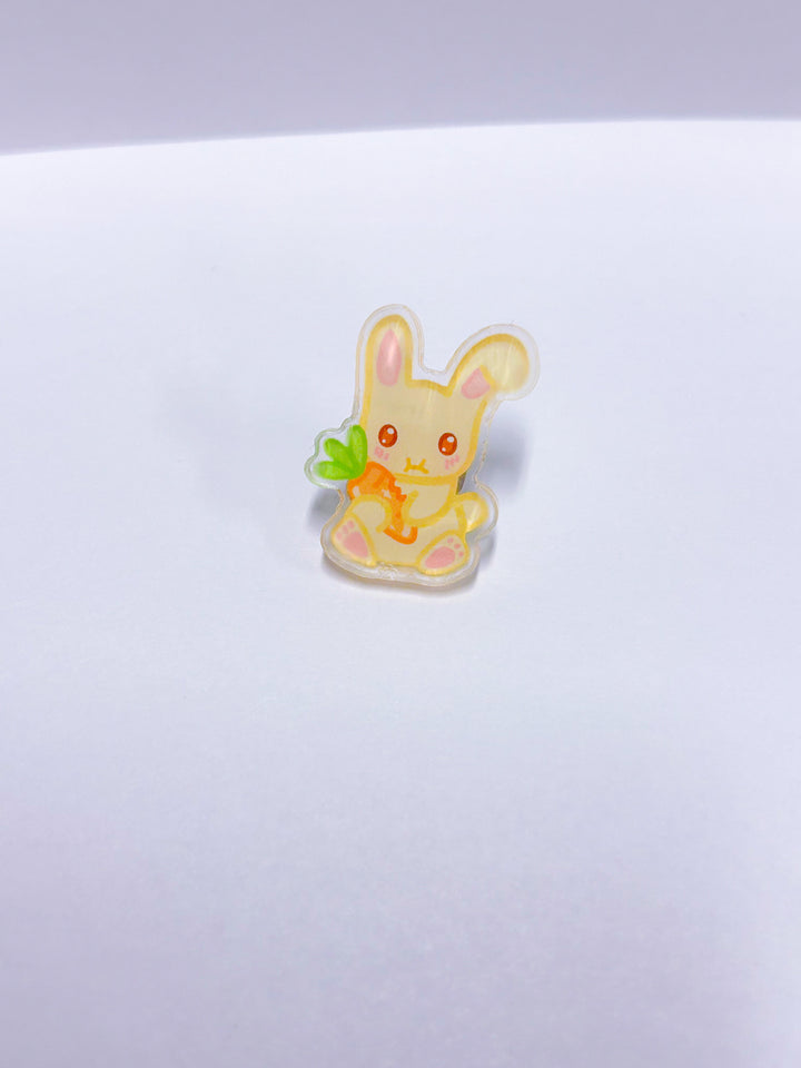 Snacking Bunny Pin