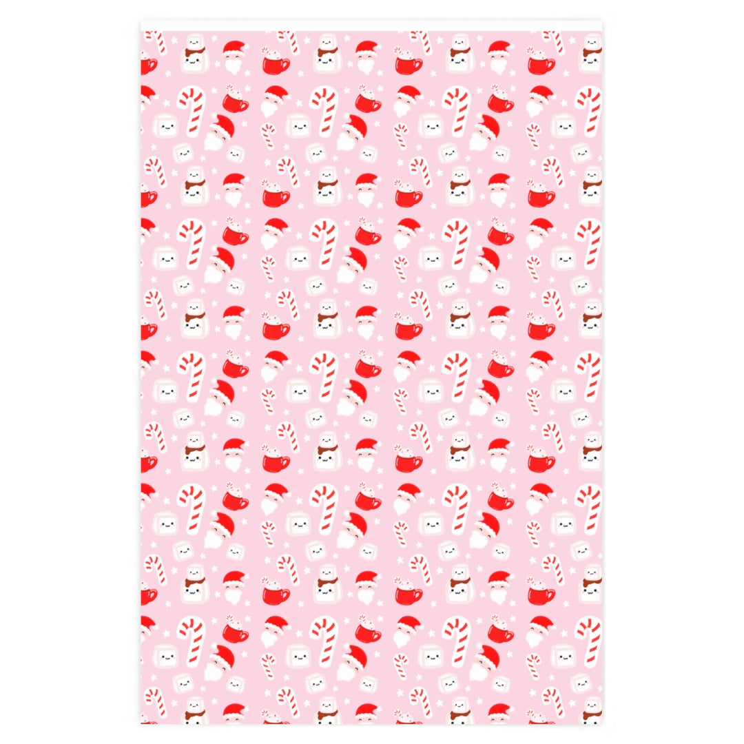 Candy Cane Christmas Pattern Wrapping Paper