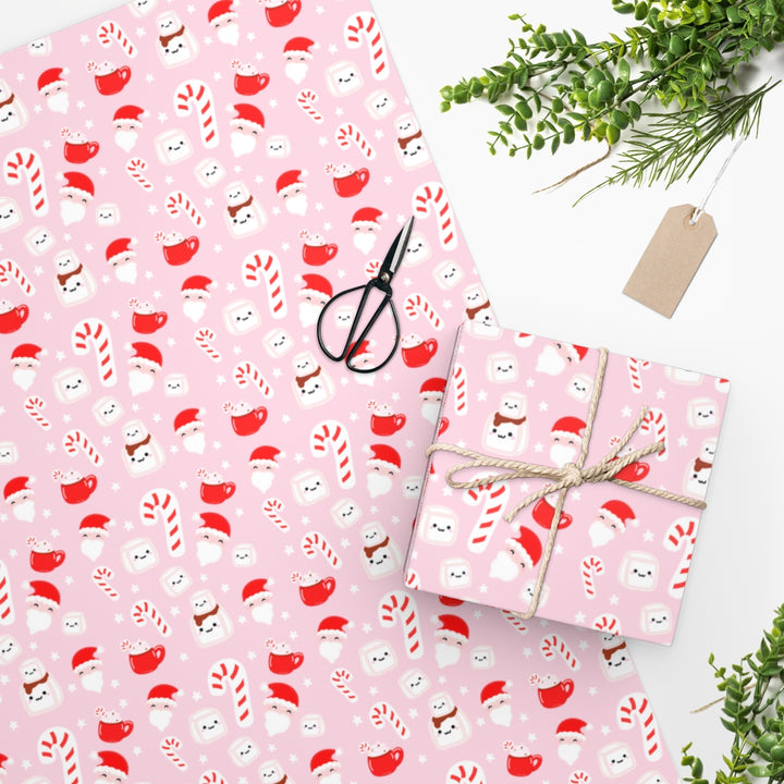 Candy Cane Christmas Pattern Wrapping Paper