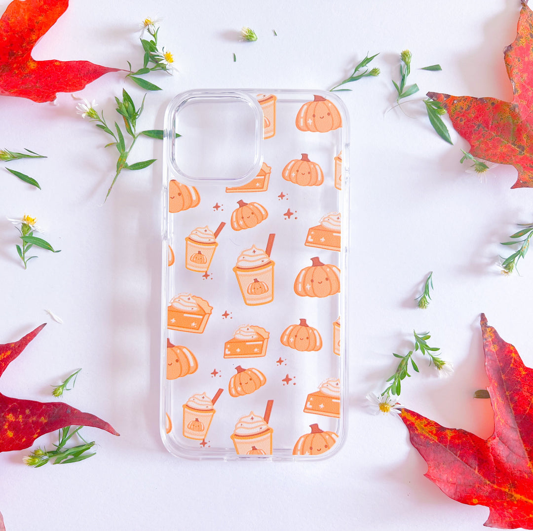 Patchy Pumpkin Spice pattern Phone Case