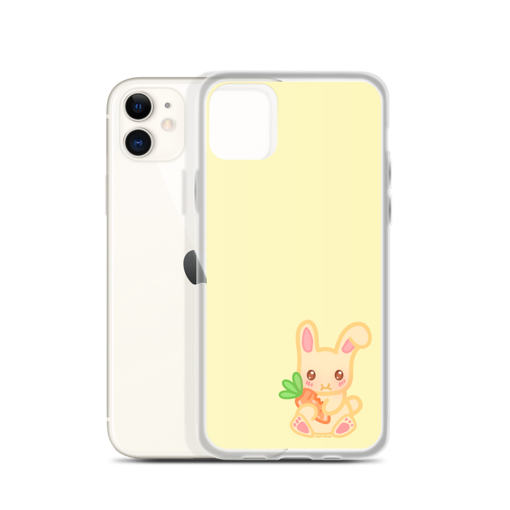 Snacking Bunny Phone Case Yellow