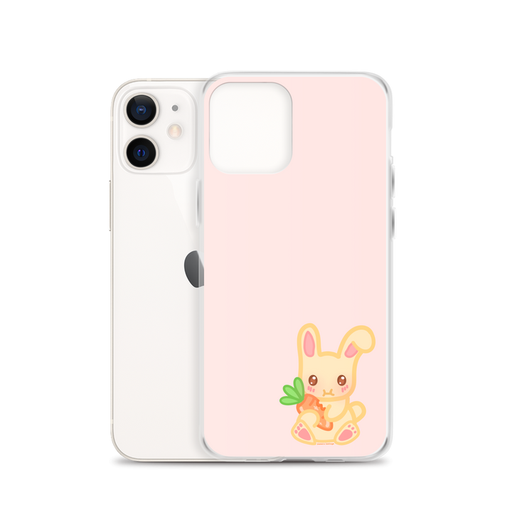 Snacking Bunny Phone Case Pink