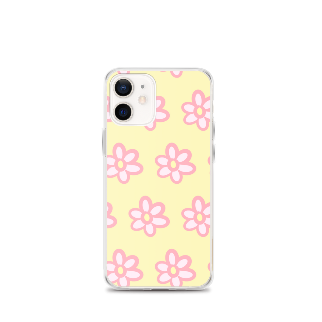 Kawaii Pink Blossom Phone Case Yellow