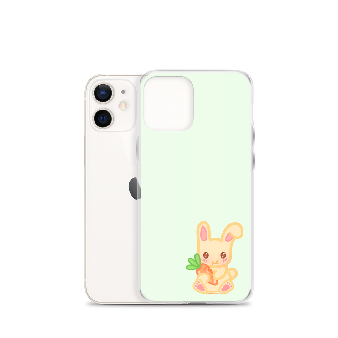 Snacking Bunny Phone Case Green