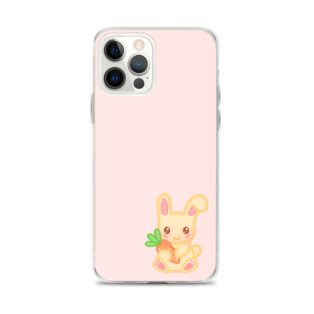 Snacking Bunny Phone Case Pink