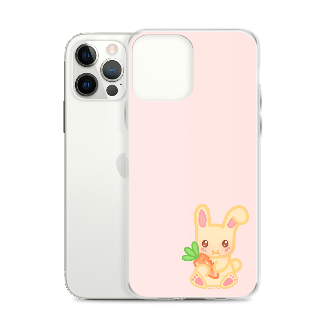 Snacking Bunny Phone Case Pink