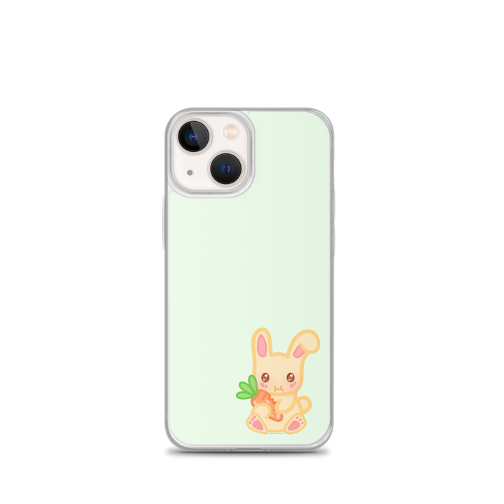 Snacking Bunny Phone Case Green