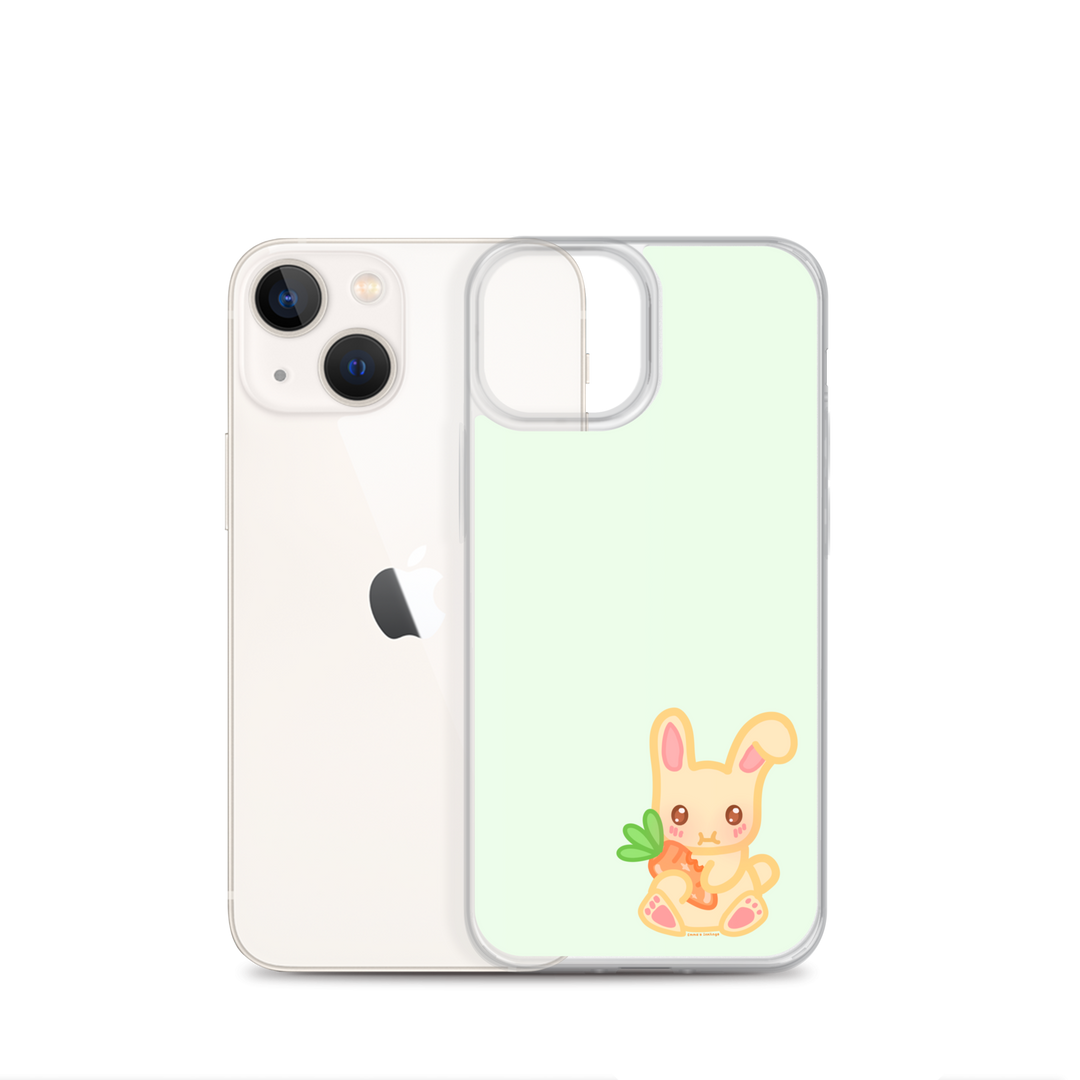 Snacking Bunny Phone Case Green