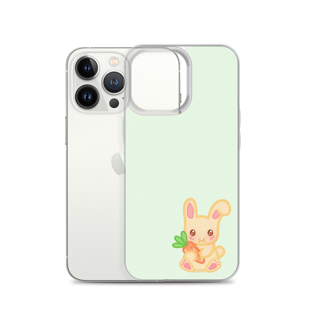 Snacking Bunny Phone Case Green