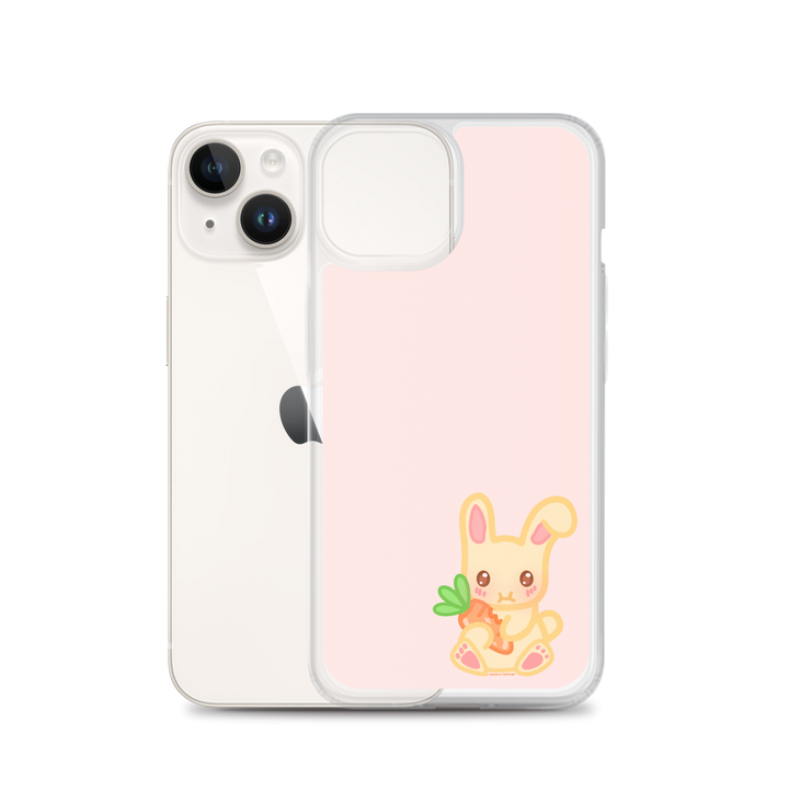 Snacking Bunny Phone Case Pink