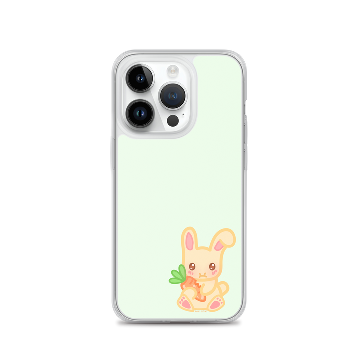 Snacking Bunny Phone Case Green