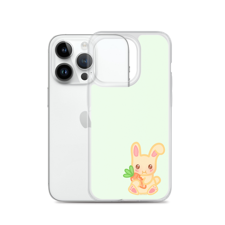 Snacking Bunny Phone Case Green