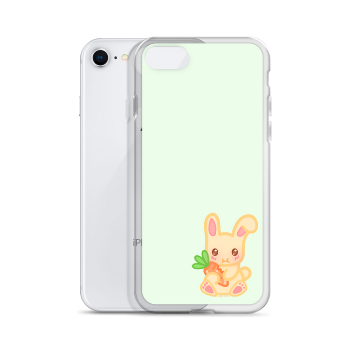 Snacking Bunny Phone Case Green