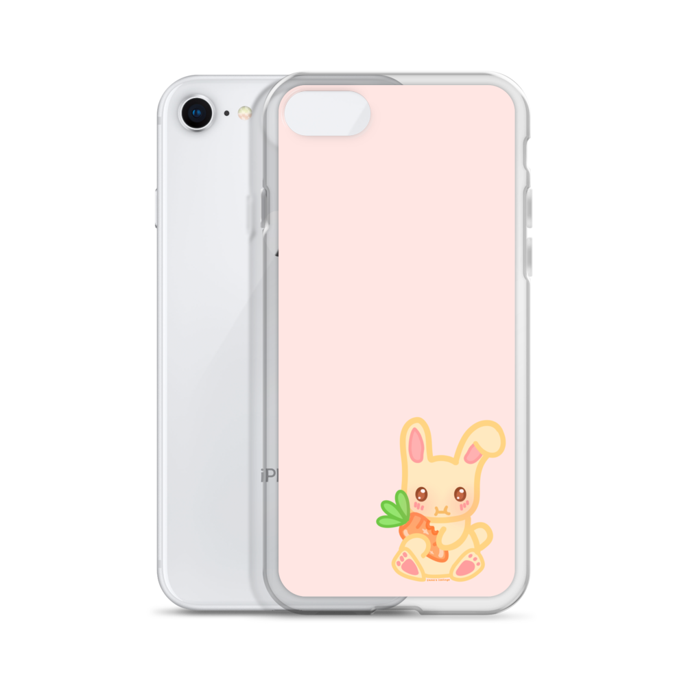 Snacking Bunny Phone Case Pink