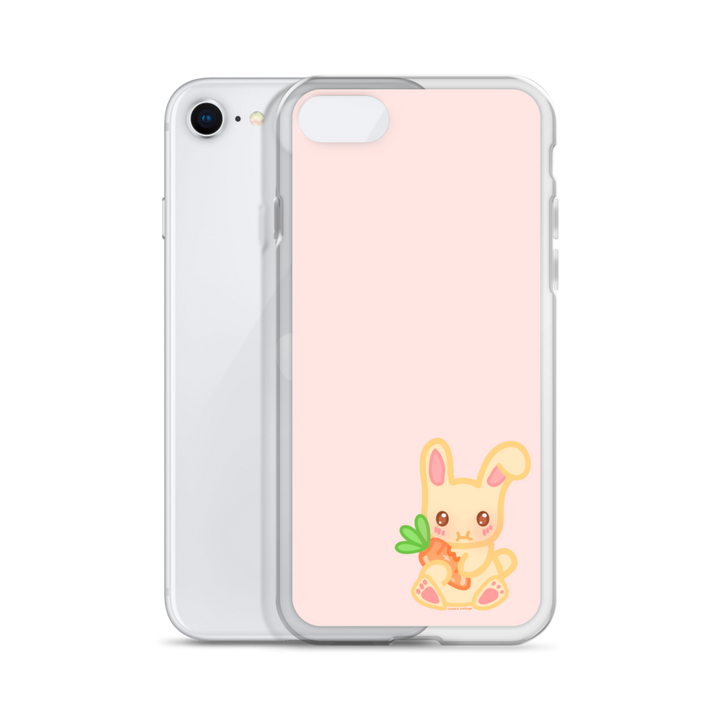 Snacking Bunny Phone Case Pink