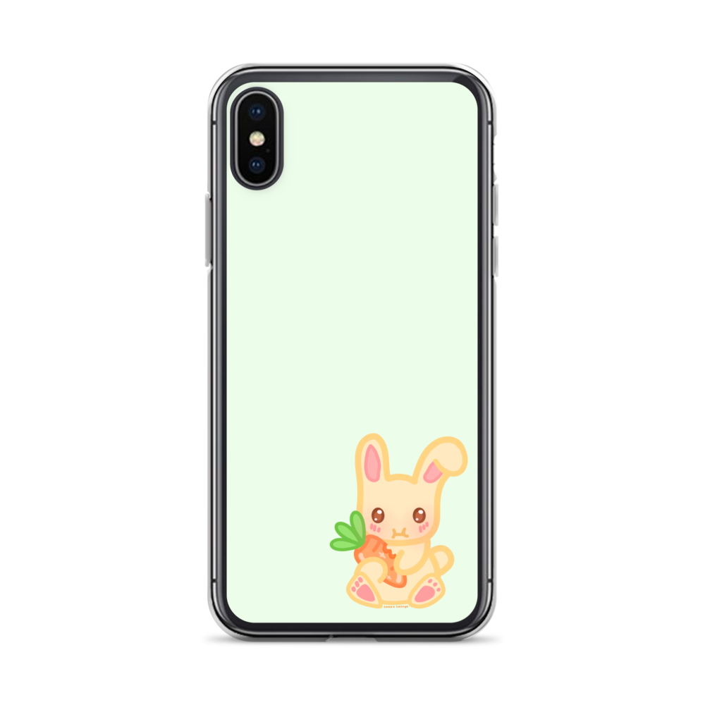 Snacking Bunny Phone Case Green