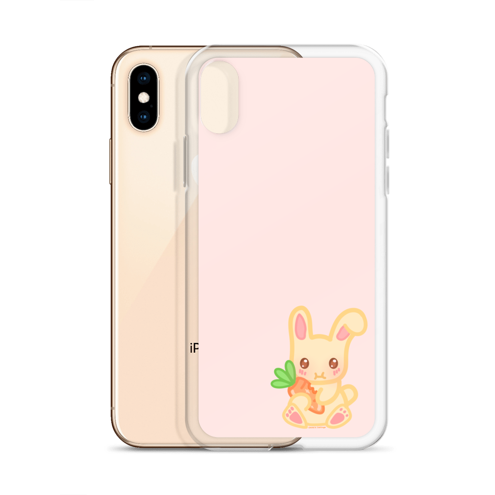 Snacking Bunny Phone Case Pink
