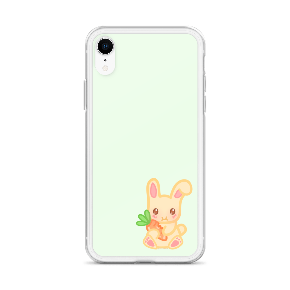 Snacking Bunny Phone Case Green