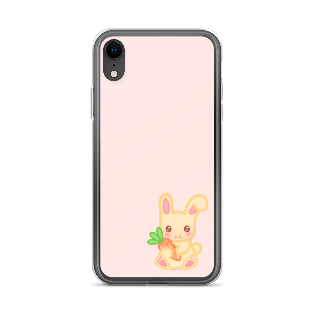 Snacking Bunny Phone Case Pink