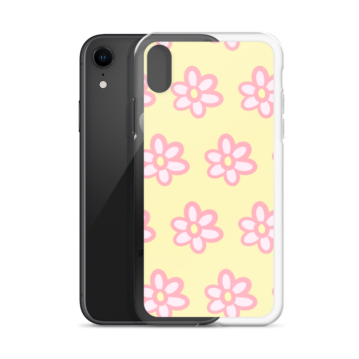 Kawaii Pink Blossom Phone Case Yellow