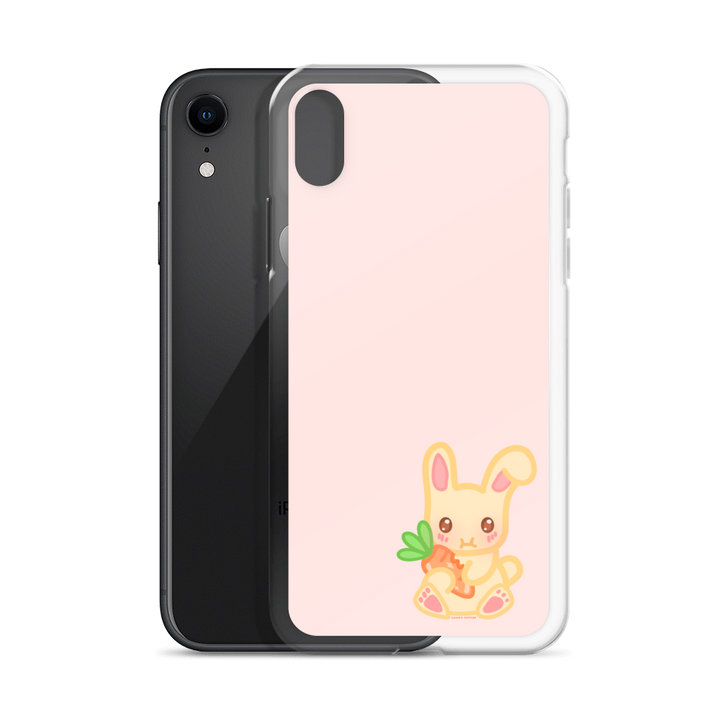 Snacking Bunny Phone Case Pink
