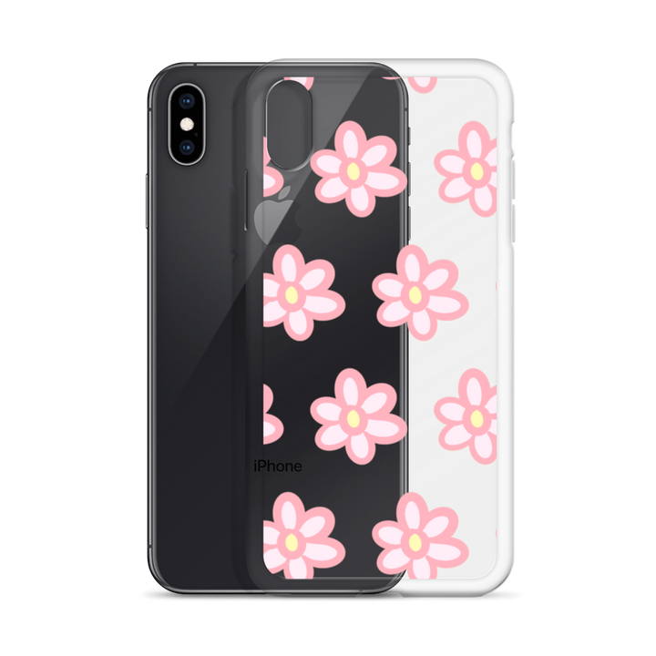 Kawaii Pink Blossom Phone Case Clear