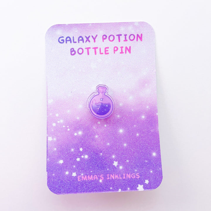 Galaxy Potion Bottle Acrylic Pin