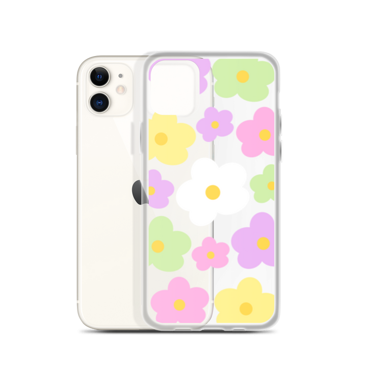 Pastel Daisy Phone Case Clear