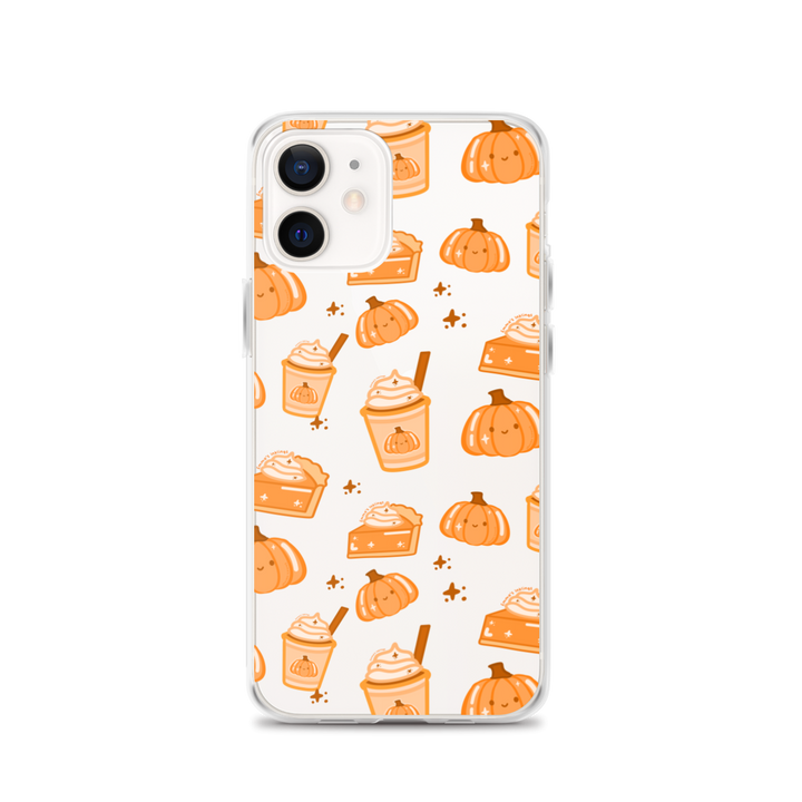 Patchy Pumpkin Spice pattern Phone Case