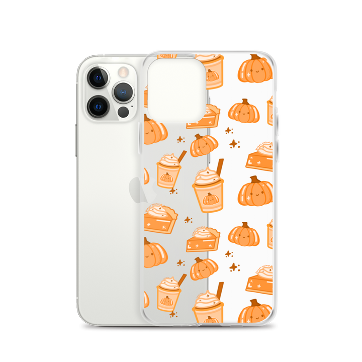 Patchy Pumpkin Spice pattern Phone Case