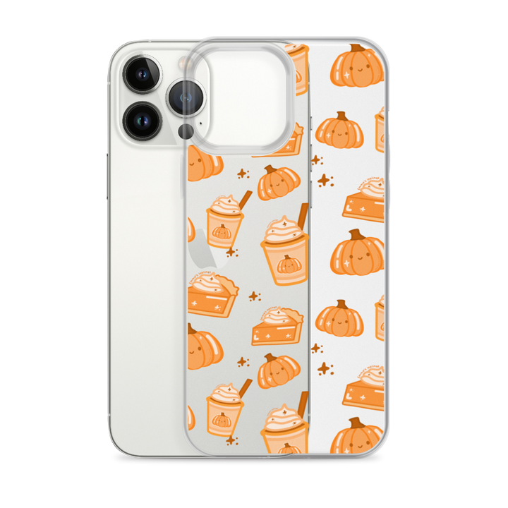 Patchy Pumpkin Spice pattern Phone Case