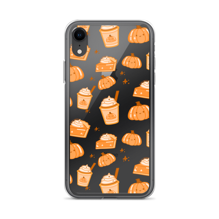 Patchy Pumpkin Spice pattern Phone Case