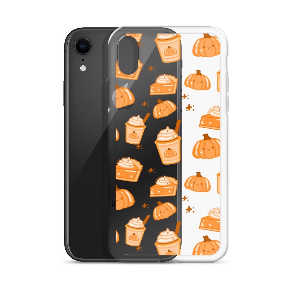 Patchy Pumpkin Spice pattern Phone Case