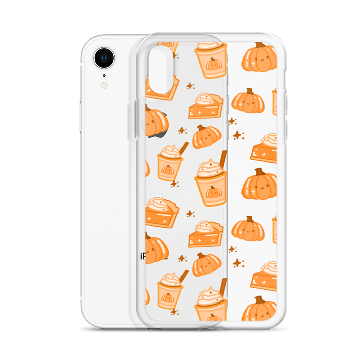 Patchy Pumpkin Spice pattern Phone Case