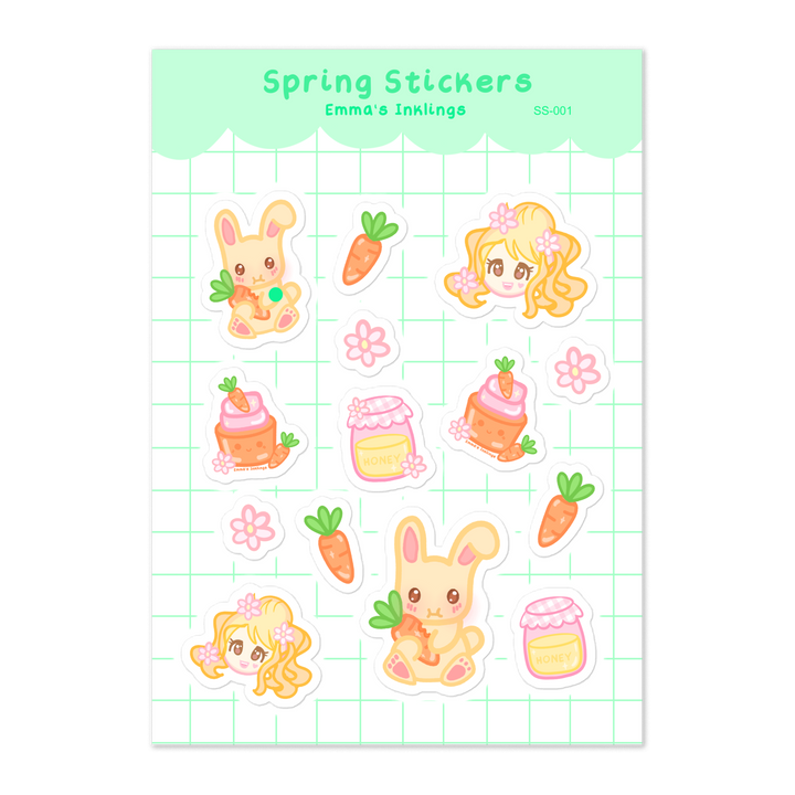 Spring Stickers Sticker Sheet SS-001