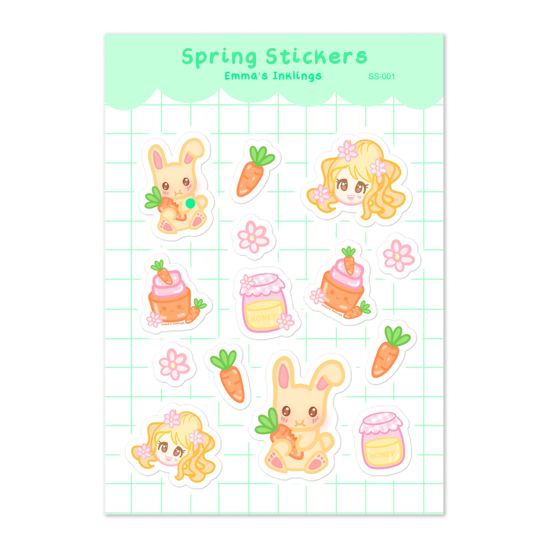 Spring Stickers Sticker Sheet SS-001