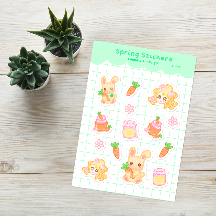 Spring Stickers Sticker Sheet SS-001