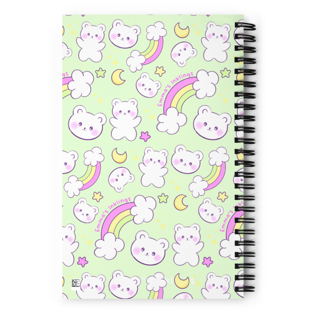 SPIRAL NOTEBOOK - CREAM – THE MORE THE HAPPIER