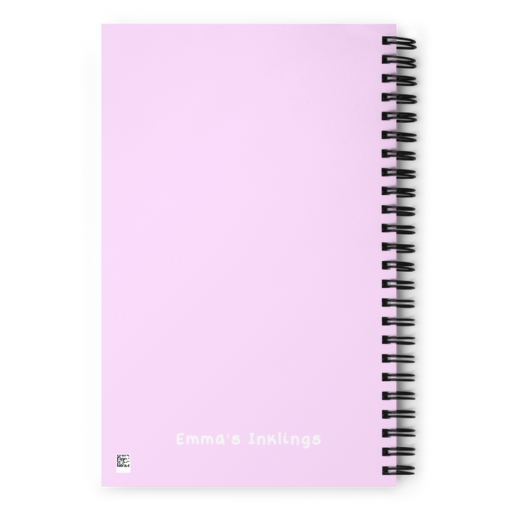 Marshmallow Bear Waving Spiral notebook